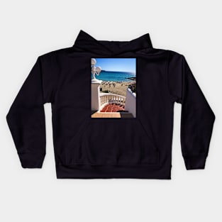 Steps to the beach Cala Tarida Ibiza Kids Hoodie